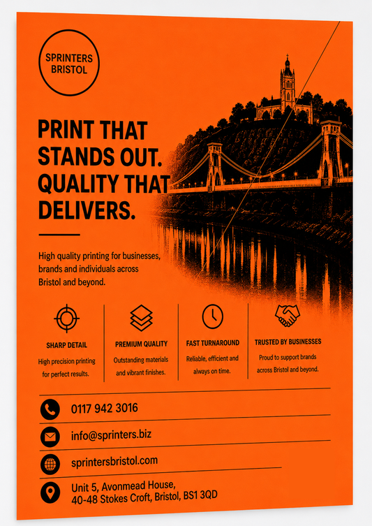 A3 Dayglo Posters Orange